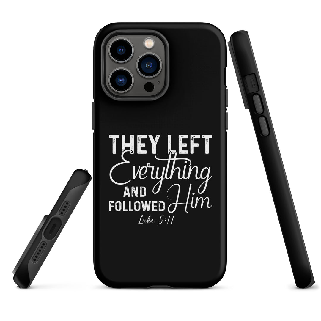 Christian Phone Case Left Everything Black for iPhone® iPhone® Phone Cases   