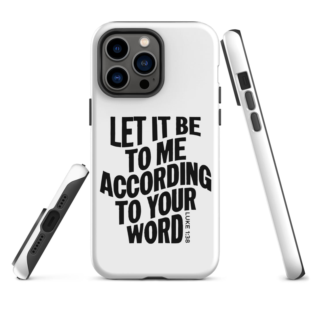 Christian Phone Case According To Your Word White for iPhone® iPhone® Phone Cases   