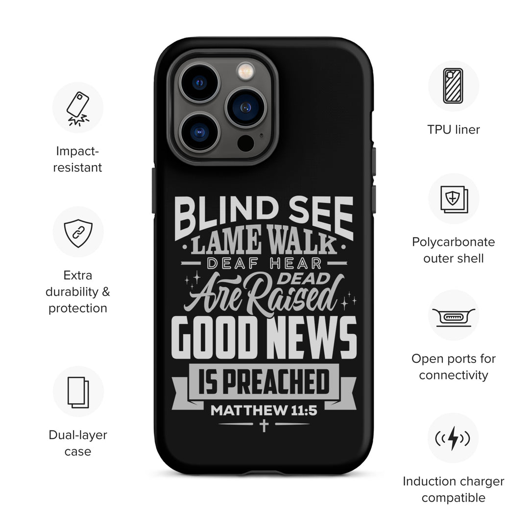 Christian Phone Case Go Tell John Black for iPhone® iPhone® Phone Cases   