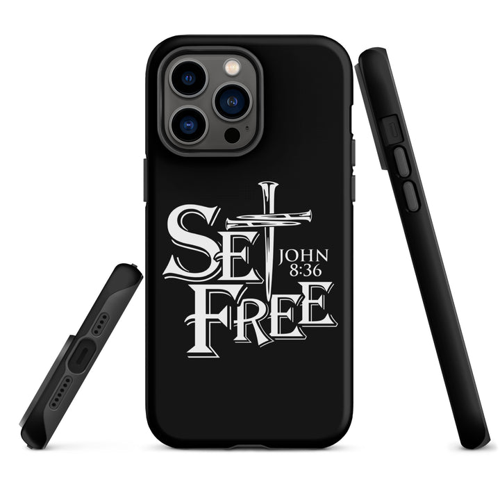 Christian Phone Case Set Free Black for iPhone® iPhone® Phone Cases   