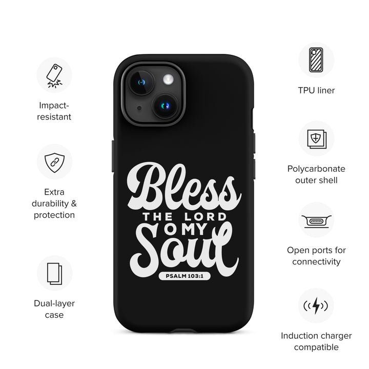 Christian Phone Case Bless The Lord Tough for iPhone® iPhone® Phone Cases   