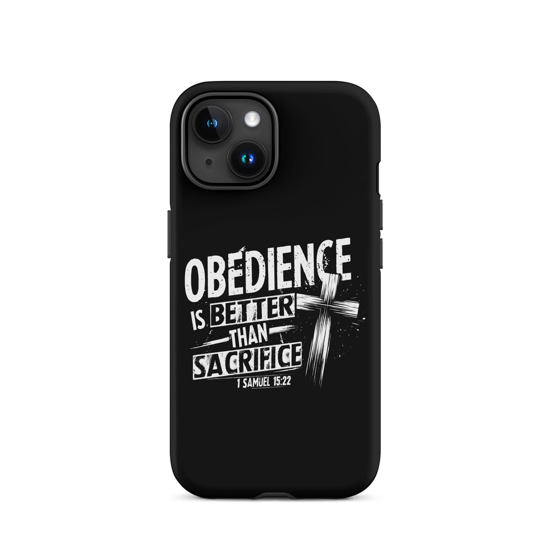 Christian Phone Case Obedience Is Better for iPhone® iPhone® Phone Cases Matte iPhone 15 