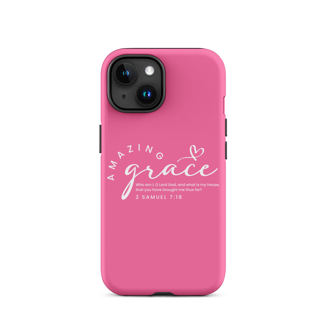 Christian Phone Case Amazing Grace Pink for iPhone® iPhone® Phone Cases Matte iPhone 15 