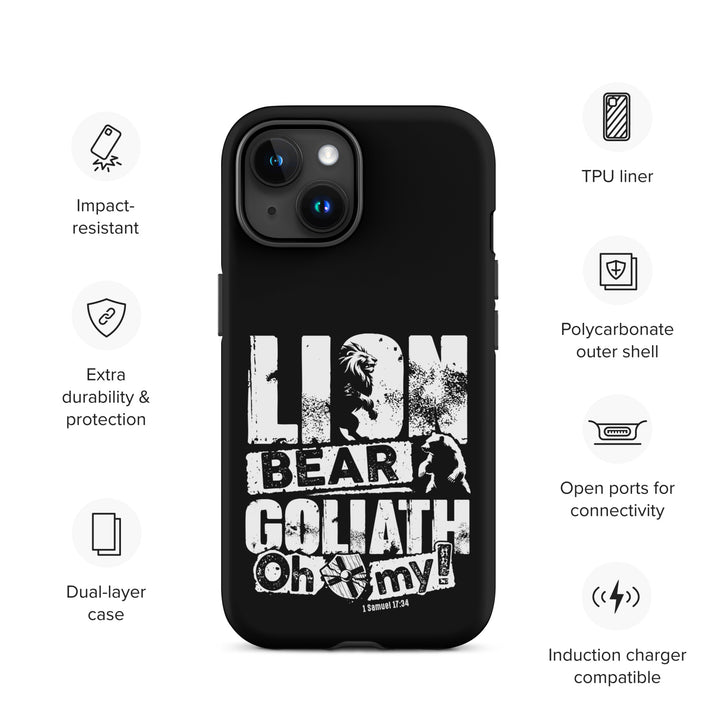 Christian Phone Case Lion Bear Goliath for iPhone® iPhone® Phone Cases   