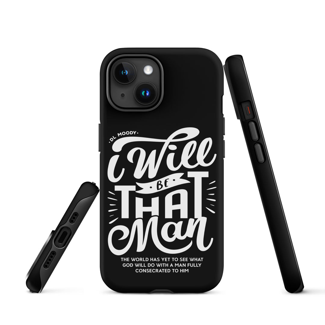 Christian Phone Case I Will Be That Man Black for iPhone® iPhone® Phone Cases   