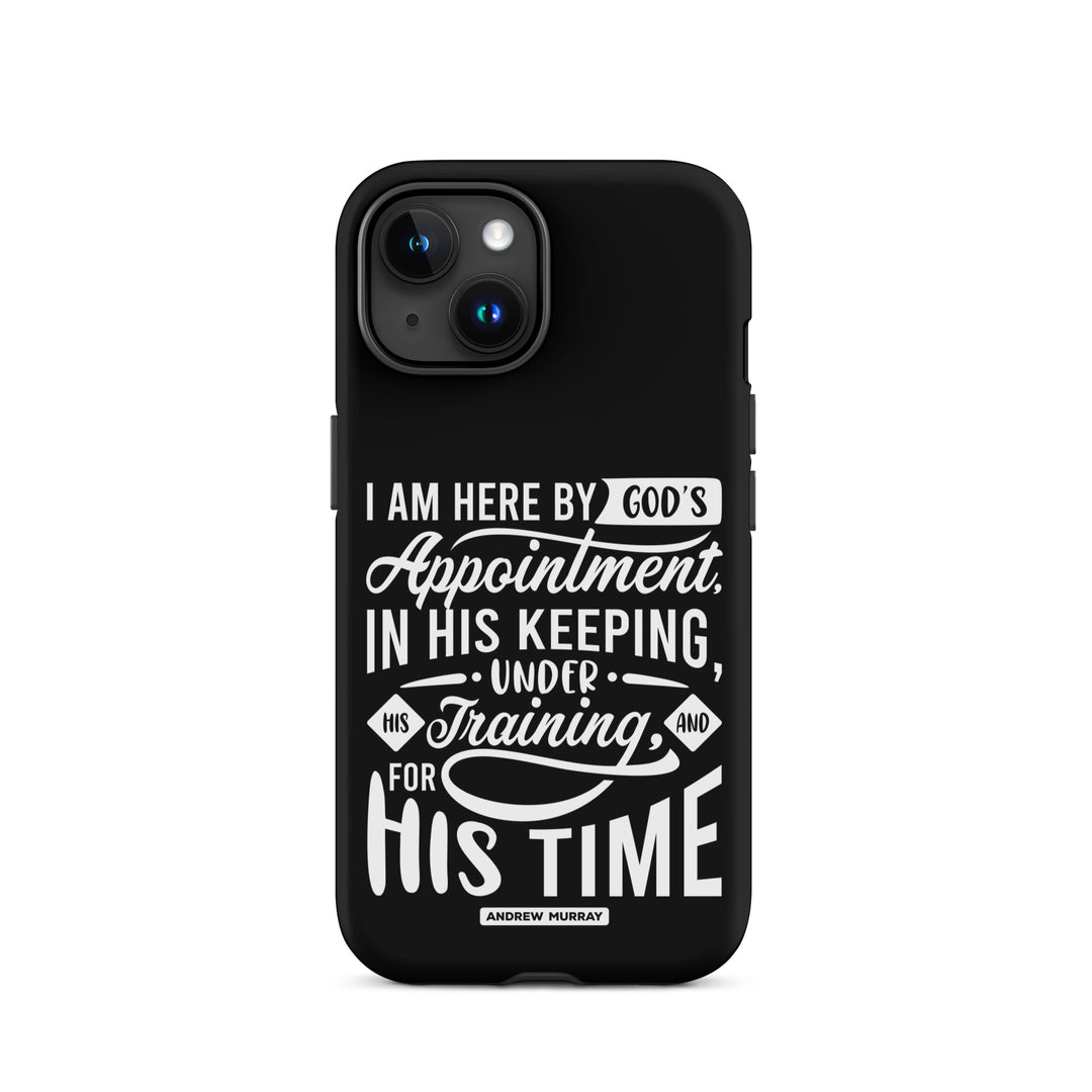 Christian Phone Case His Time Black for iPhone® iPhone® Phone Cases Matte iPhone 15 