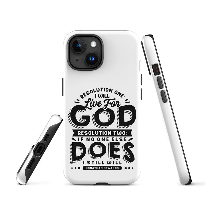 Christian Phone Case Live For God White for iPhone® iPhone® Phone Cases   