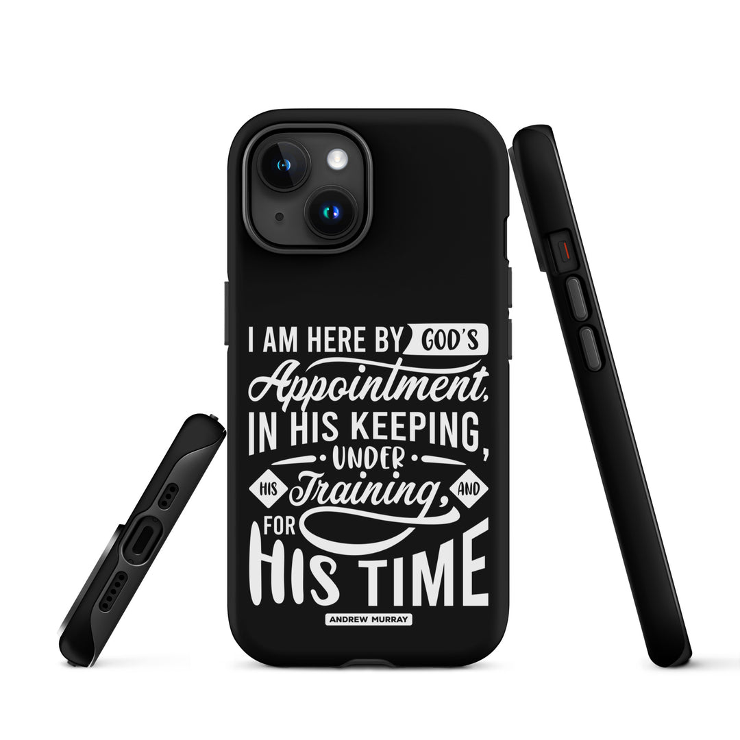 Christian Phone Case His Time Black for iPhone® iPhone® Phone Cases   