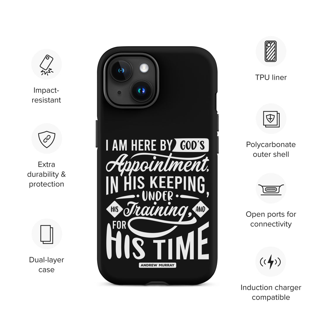 Christian Phone Case His Time Black for iPhone® iPhone® Phone Cases   