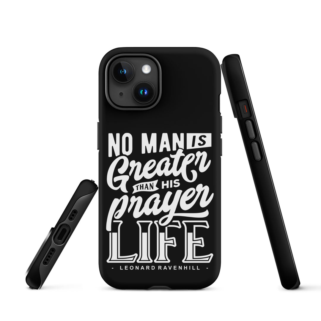 Christian Phone Case Prayer Life Black for iPhone® iPhone® Phone Cases   