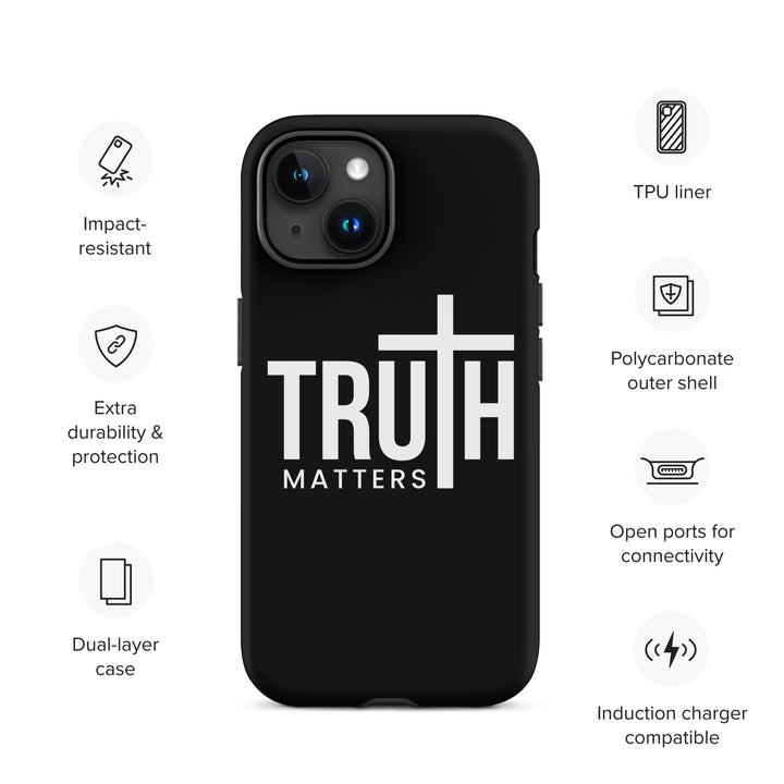 Christian Phone Case Truth Matters Black for iPhone® iPhone® Phone Cases   