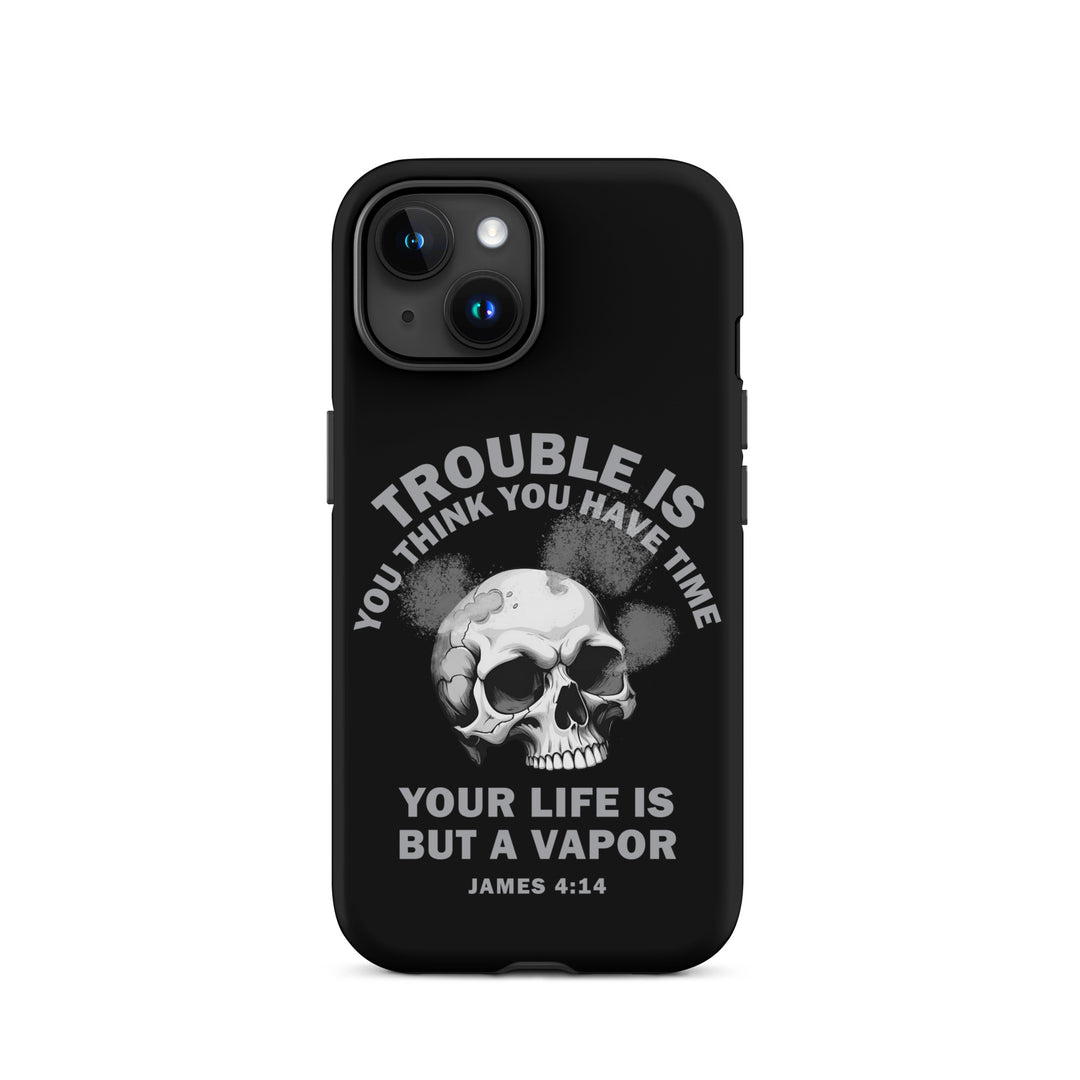 Christian Phone Case Life Is Vapor Black for iPhone® iPhone® Phone Cases Matte iPhone 15 