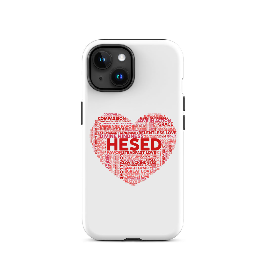 Christian Phone Case Hesed Heart White for iPhone® iPhone® Phone Cases Matte iPhone 15 