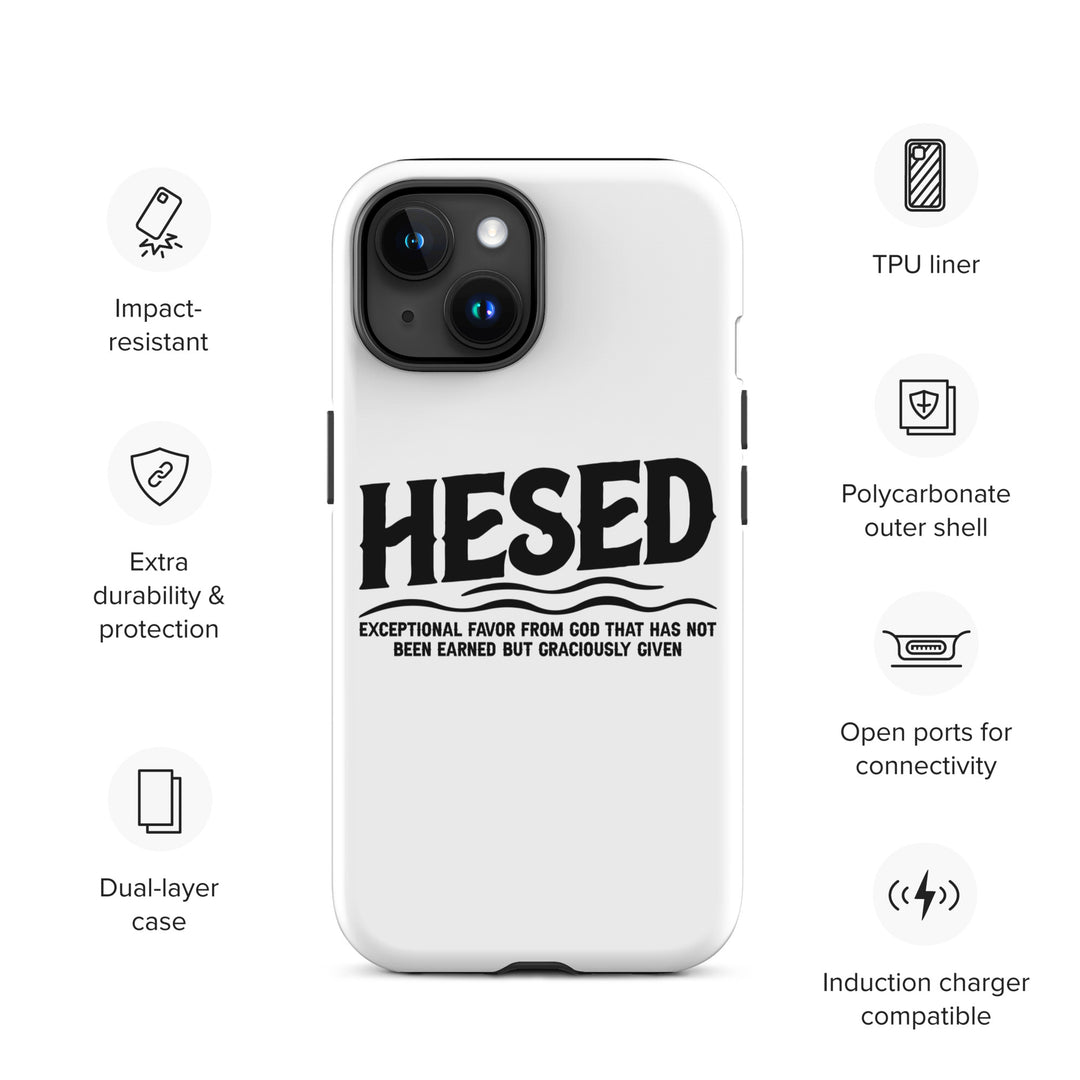 Christian Phone Case Hesed Exceptional Favor White for iPhone® iPhone® Phone Cases   