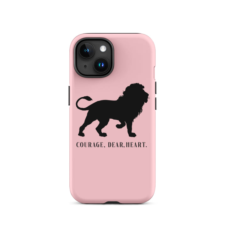 Christian Phone Case Courage Dear Heart Pink for iPhone® iPhone® Phone Cases Matte iPhone 15 