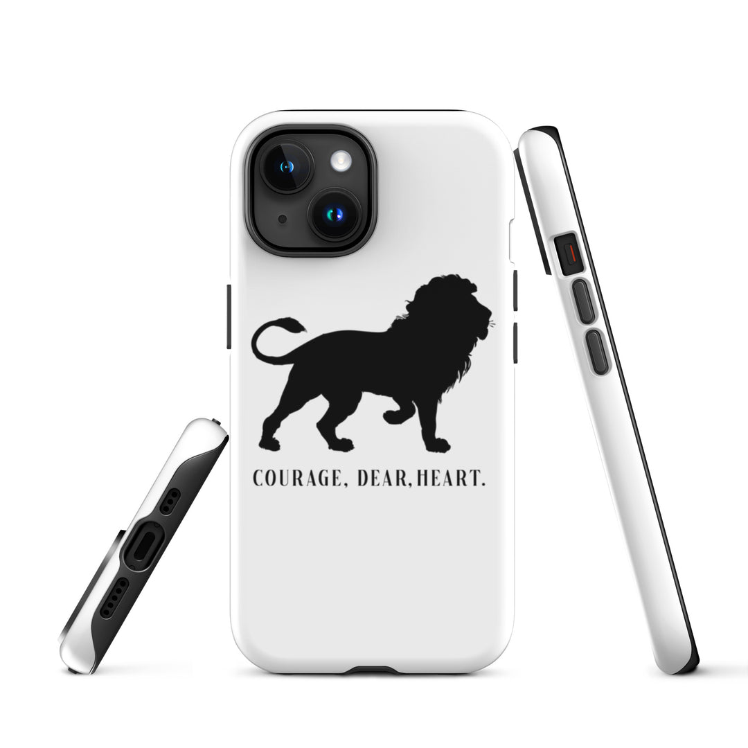 Christian Phone Case Courage Dear Heart White for iPhone® iPhone® Phone Cases   