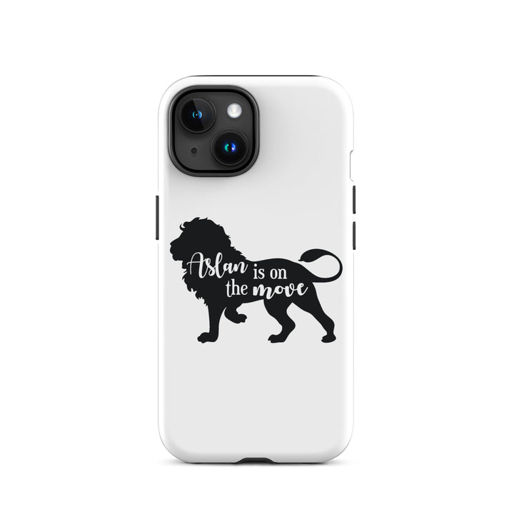 Christian Phone Case Aslan Is On The Move White for iPhone® iPhone® Phone Cases Matte iPhone 15 