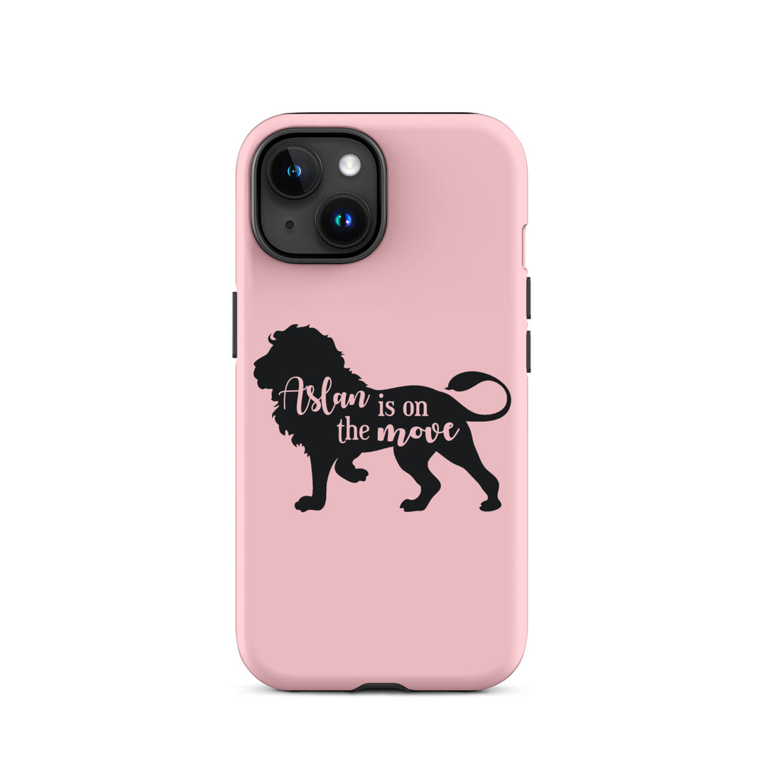 Christian Phone Case Aslan Is On Move Pink for iPhone® iPhone® Phone Cases Matte iPhone 15 