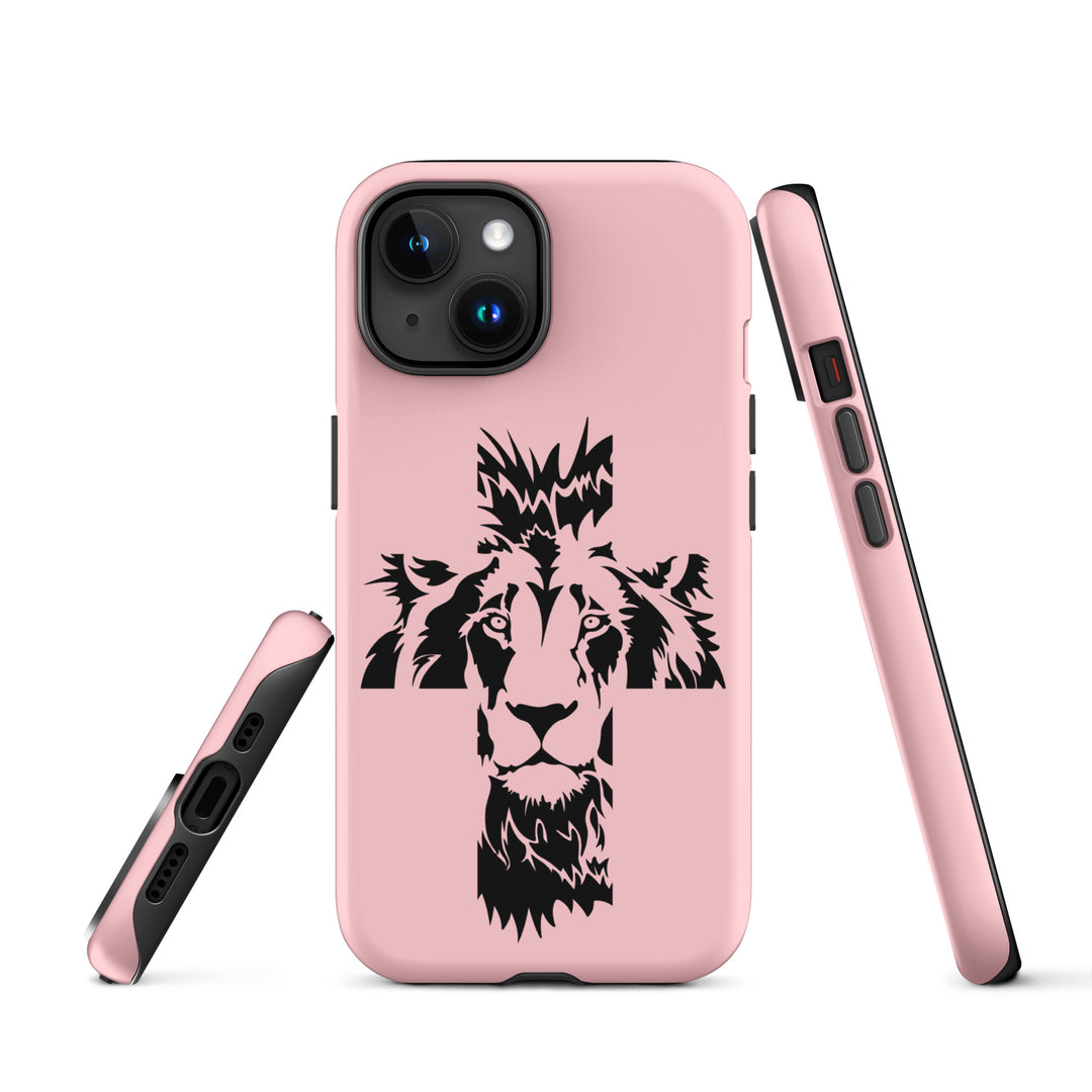 Christian Phone Case Aslan Cross Pink for iPhone® iPhone® Phone Cases   