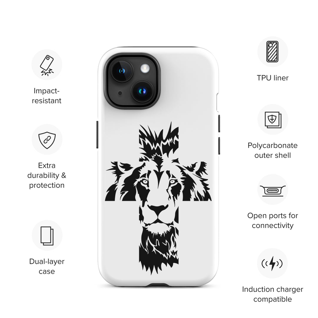 Christian Phone Case Aslan Cross White for iPhone® iPhone® Phone Cases   