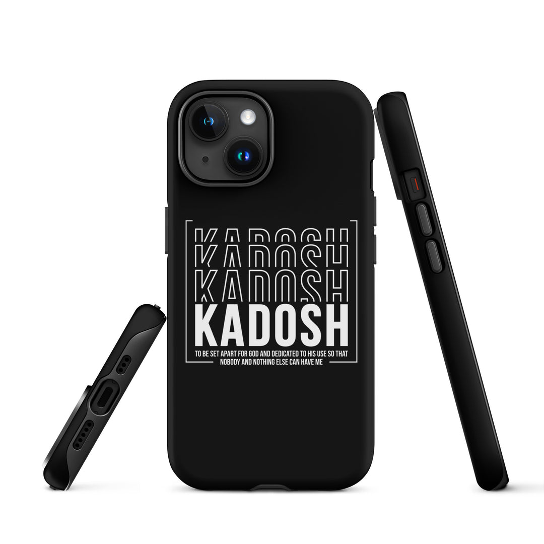 Christian Phone Case Kadosh Dedicated To His Use Black for iPhone® iPhone® Phone Cases   