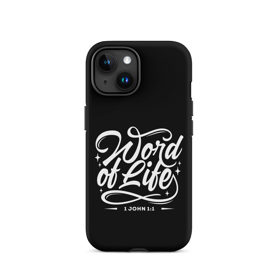 Christian Phone Case Word of Life Black for iPhone® iPhone® Phone Cases Matte iPhone 15 