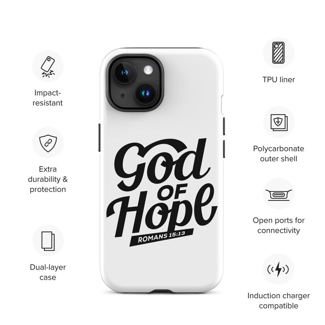 Christian Phone Case God of Hope White for iPhone® iPhone® Phone Cases   