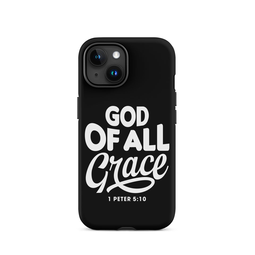 Christian Phone Case God of All Grace Black for iPhone® iPhone® Phone Cases Matte iPhone 15 