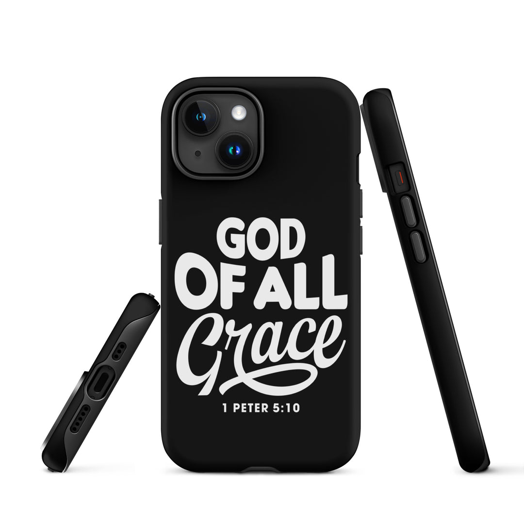 Christian Phone Case God of All Grace Black for iPhone® iPhone® Phone Cases   