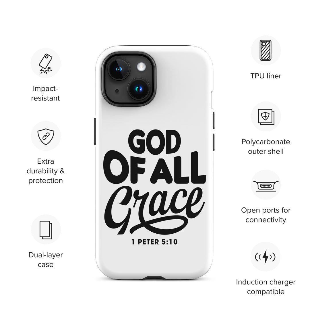 Christian Phone Case God of All Grace White for iPhone® iPhone® Phone Cases   