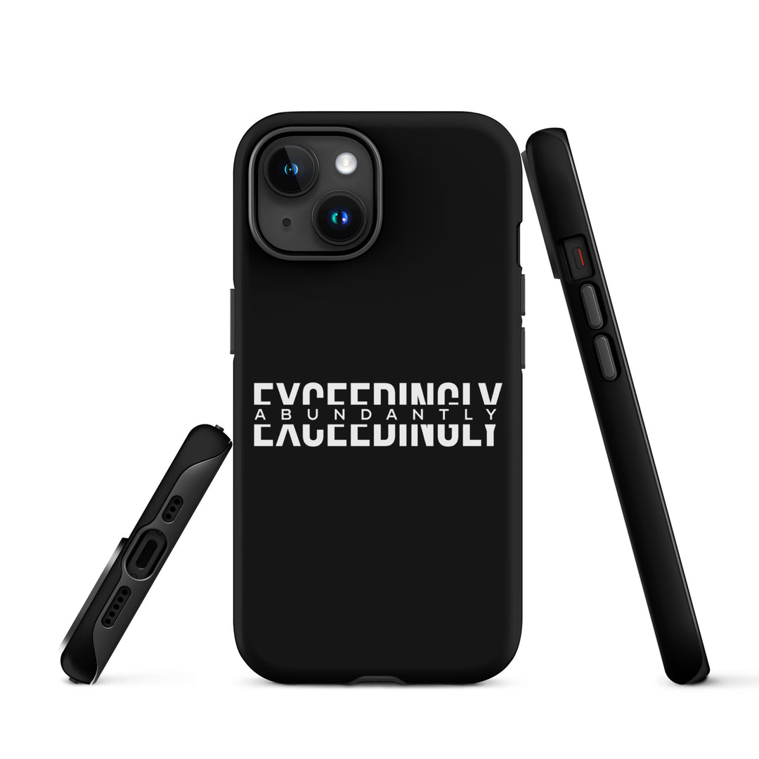 Christian Phone Case Exceedingly Abundantly Black for iPhone® iPhone® Phone Cases   