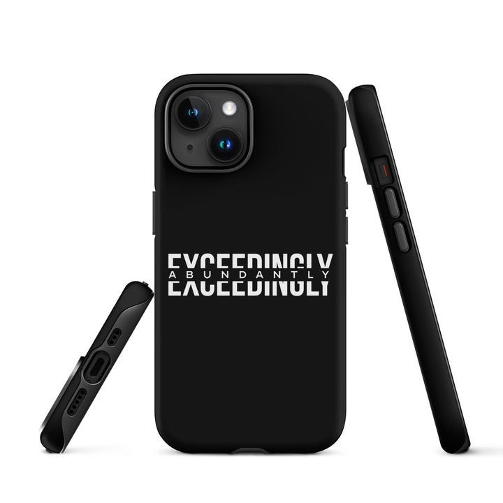 Christian Phone Case Exceedingly Abundantly Black for iPhone® iPhone® Phone Cases   