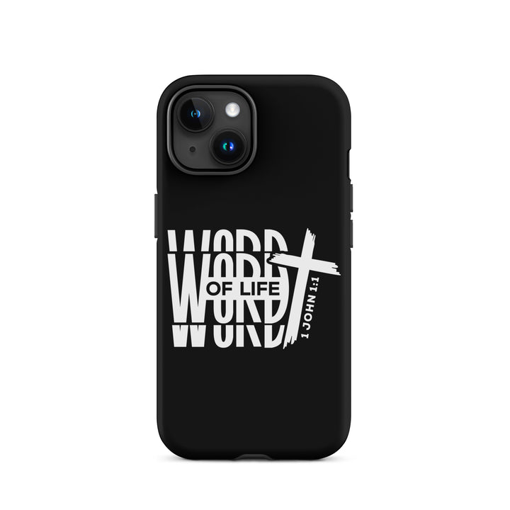 Christian Phone Case Word of Life Black for iPhone® iPhone® Phone Cases Matte iPhone 15 