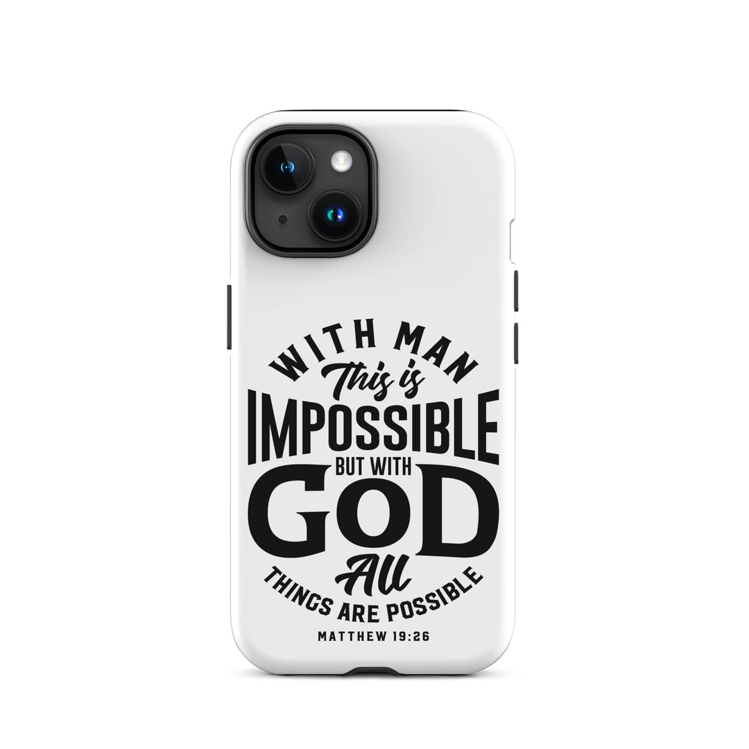 Christian Phone Case All Things Possible White for iPhone® iPhone® Phone Cases Matte iPhone 15 