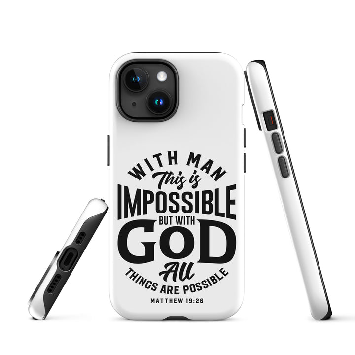 Christian Phone Case All Things Possible White for iPhone® iPhone® Phone Cases   