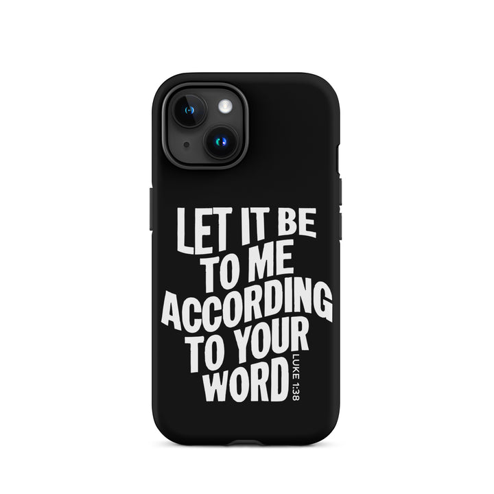 Christian Phone Case According To Your Word Black for iPhone® iPhone® Phone Cases   