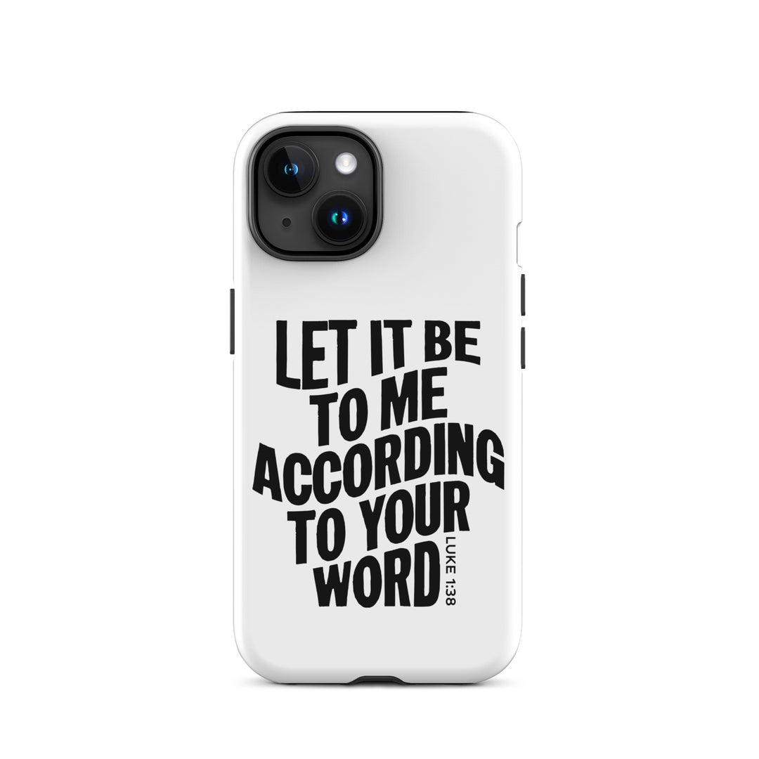 Christian Phone Case According To Your Word White for iPhone® iPhone® Phone Cases Matte iPhone 15 