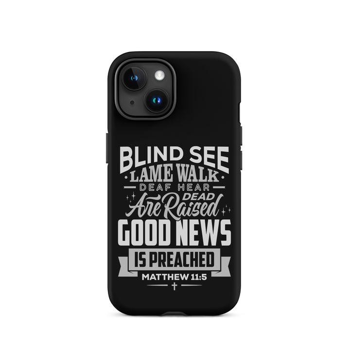 Christian Phone Case Go Tell John Black for iPhone® iPhone® Phone Cases Matte iPhone 15 