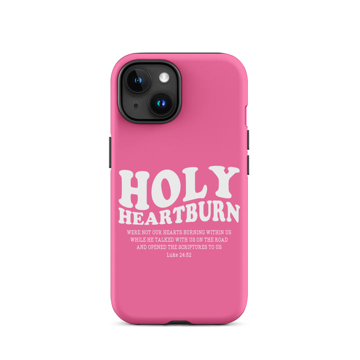 Christian Phone Case Holy Heartburn Pink  for iPhone® iPhone® Phone Cases Matte iPhone 15 