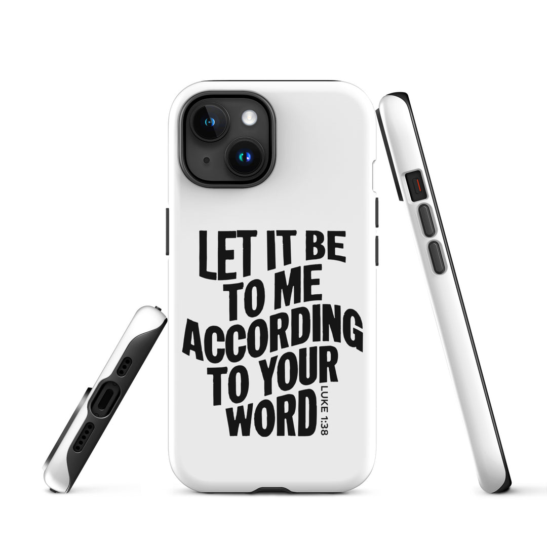 Christian Phone Case According To Your Word White for iPhone® iPhone® Phone Cases   