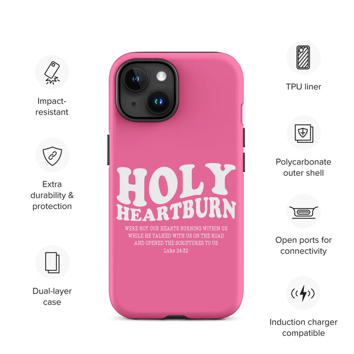 Christian Phone Case Holy Heartburn Pink  for iPhone® iPhone® Phone Cases   