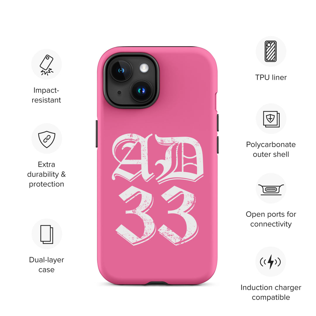 Christian Phone Case AD 33 Old English Pink for iPhone® iPhone® Phone Cases   