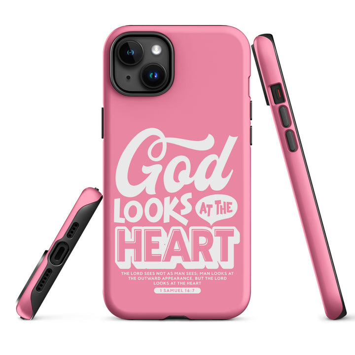 Christian Phone Case God Looks At Heart for iPhone® iPhone® Phone Cases   