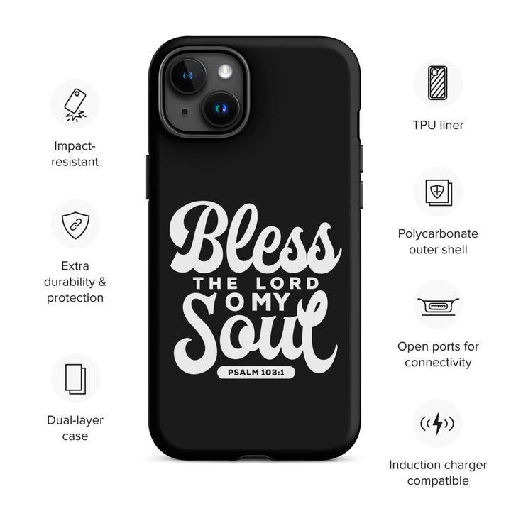 Christian Phone Case Bless The Lord Tough for iPhone® iPhone® Phone Cases   