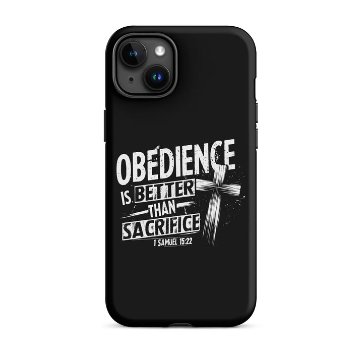 Christian Phone Case Obedience Is Better for iPhone® iPhone® Phone Cases Matte iPhone 15 Plus 