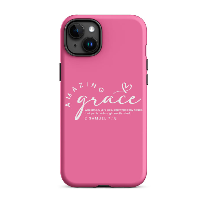 Christian Phone Case Amazing Grace Pink for iPhone® iPhone® Phone Cases Matte iPhone 15 Plus 