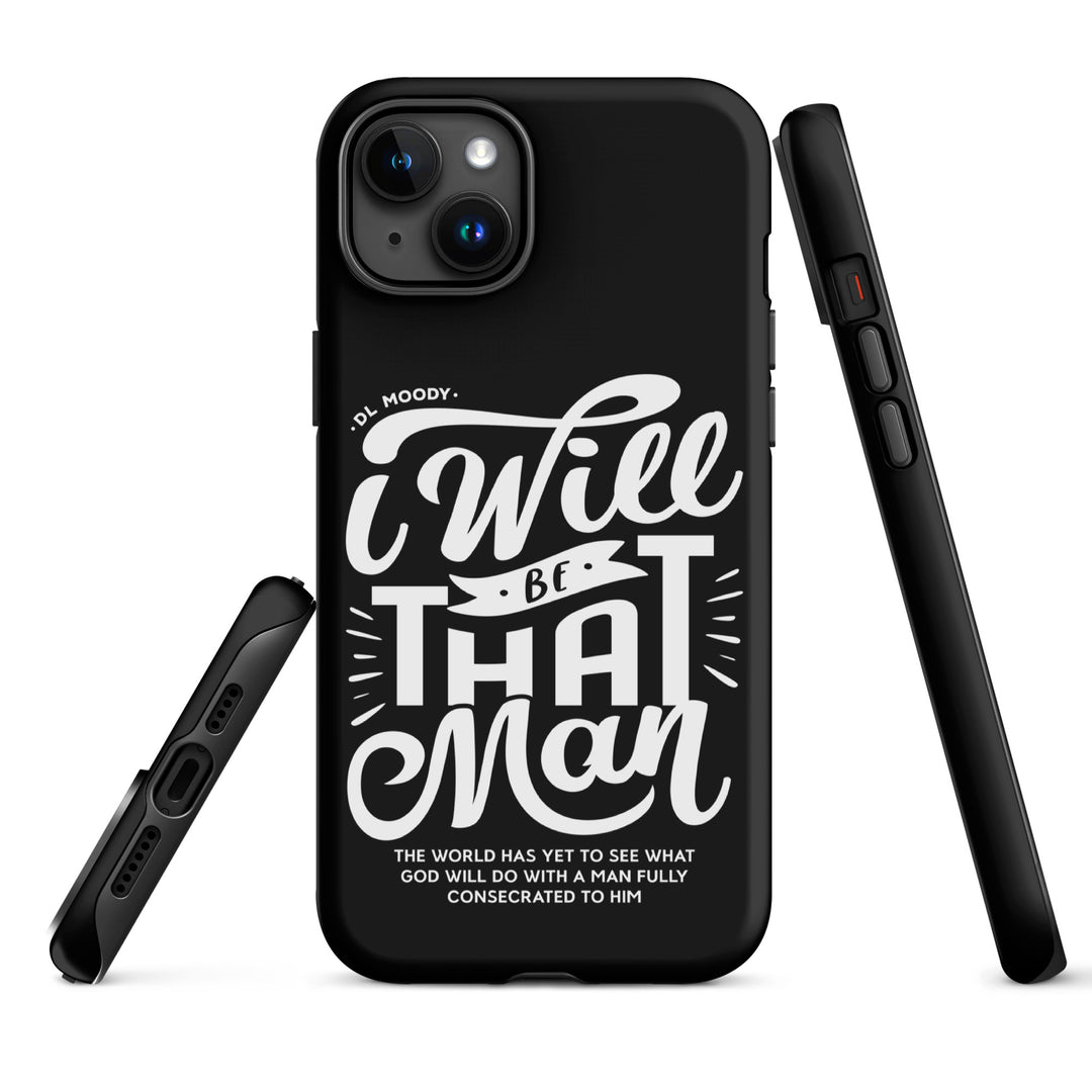 Christian Phone Case I Will Be That Man Black for iPhone® iPhone® Phone Cases   