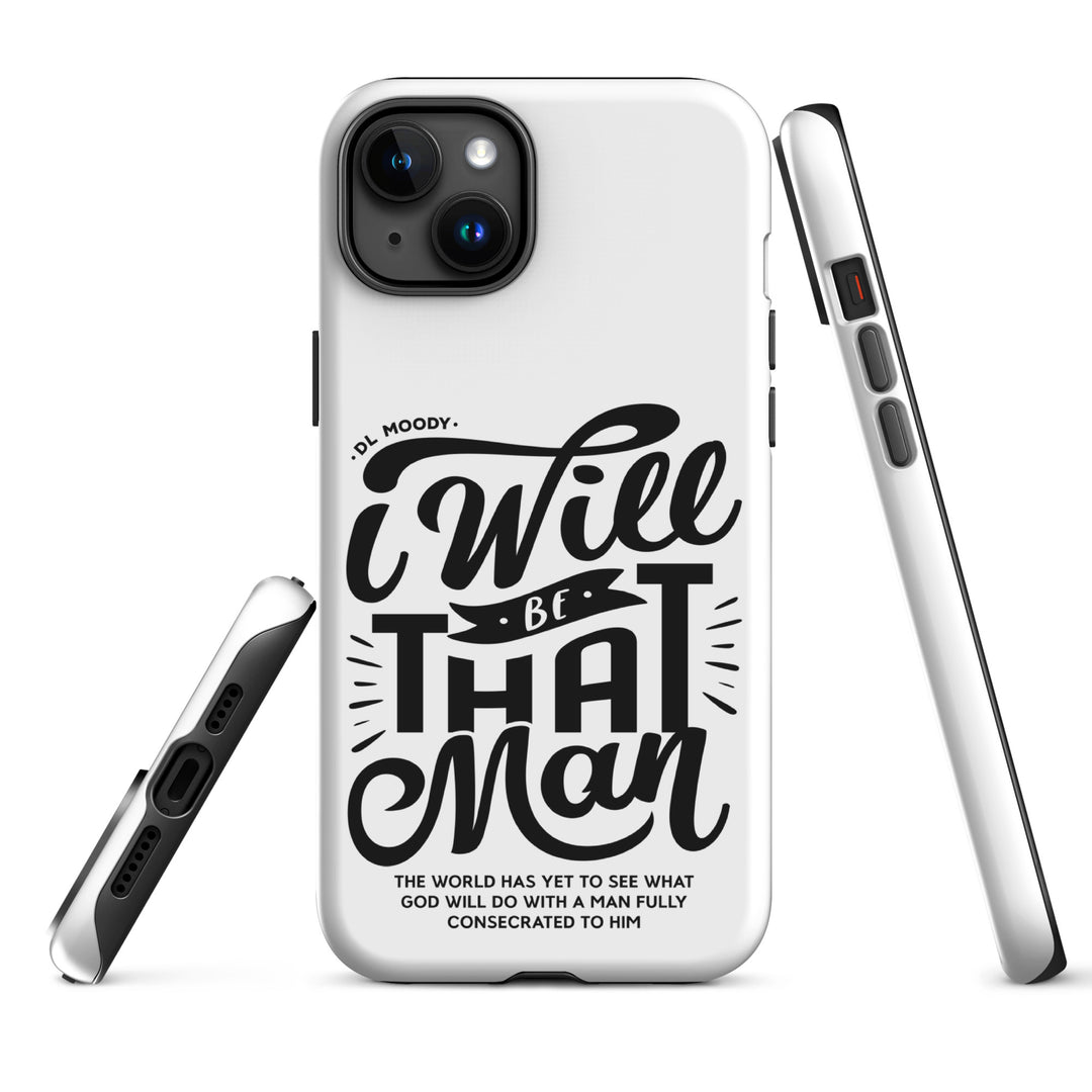 Christian Phone Case I Will Be That Man White for iPhone® iPhone® Phone Cases   