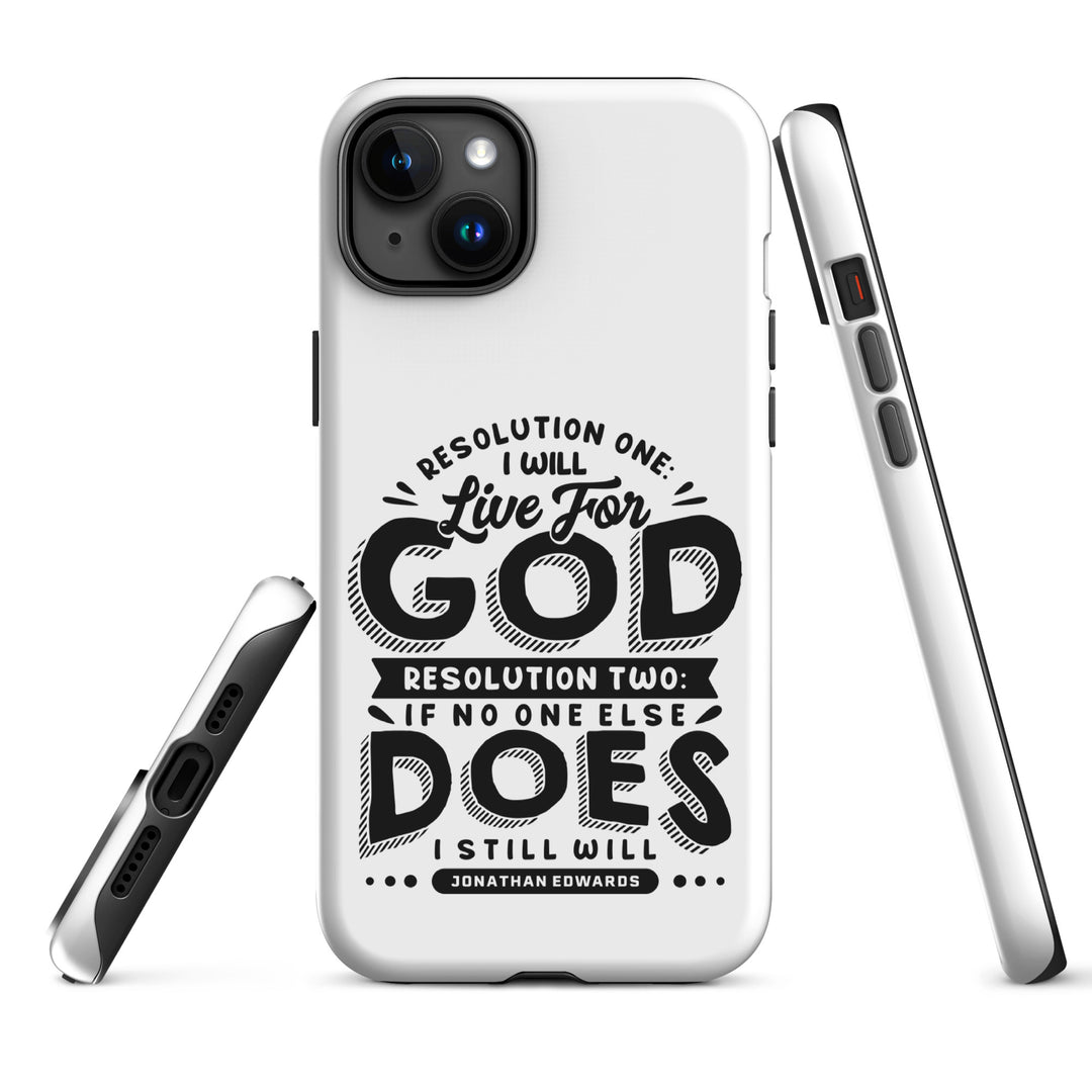 Christian Phone Case Live For God White for iPhone® iPhone® Phone Cases   