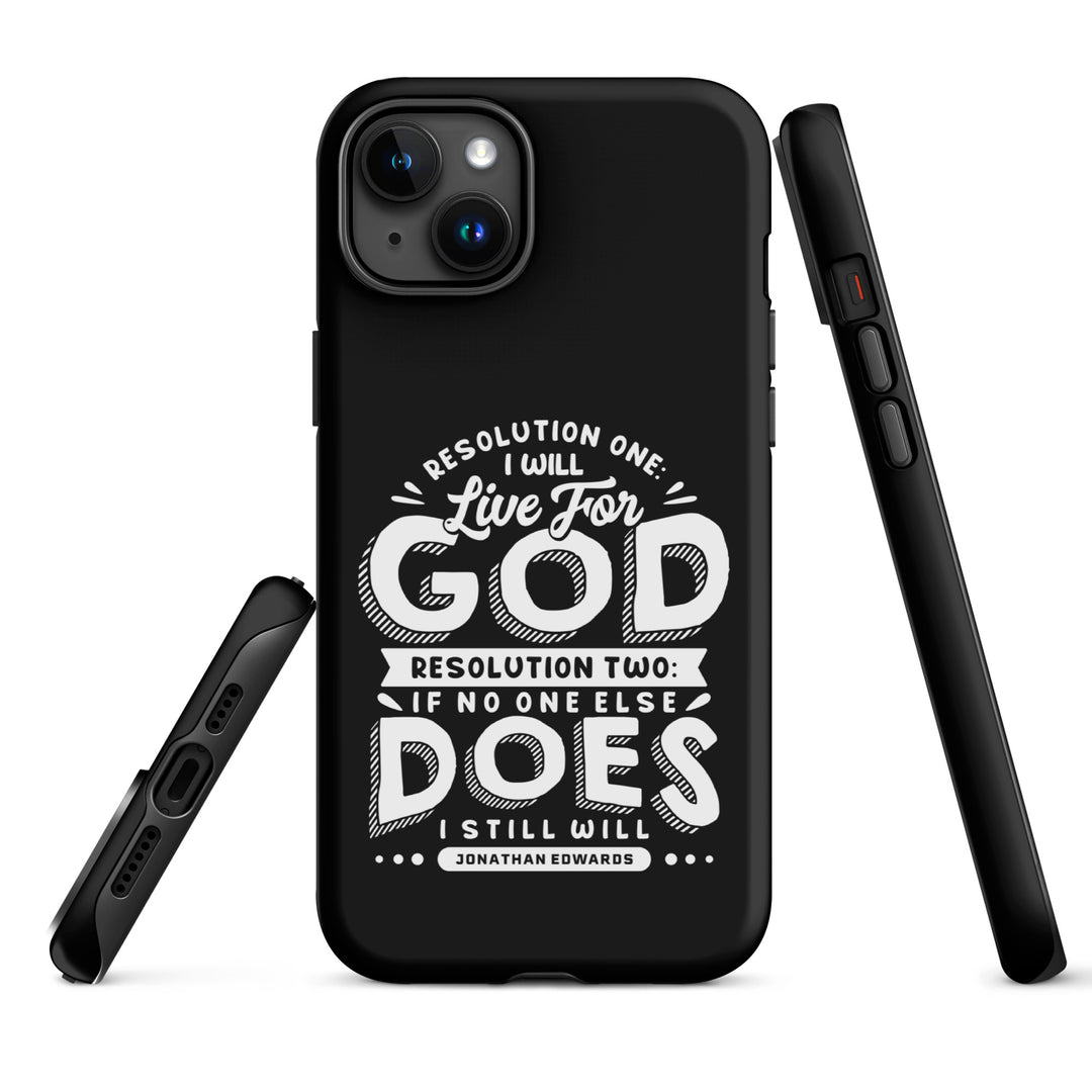 Christian Phone Case Live For God Black for iPhone® iPhone® Phone Cases   